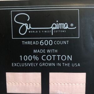 Supima USA grown Luxury  Cotton 600 TC King Sheet Set